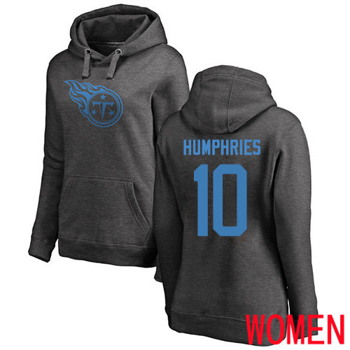 Tennessee Titans Ash Women Adam Humphries One Color NFL Football #10 Pullover Hoodie Sweatshirts->women nfl jersey->Women Jersey